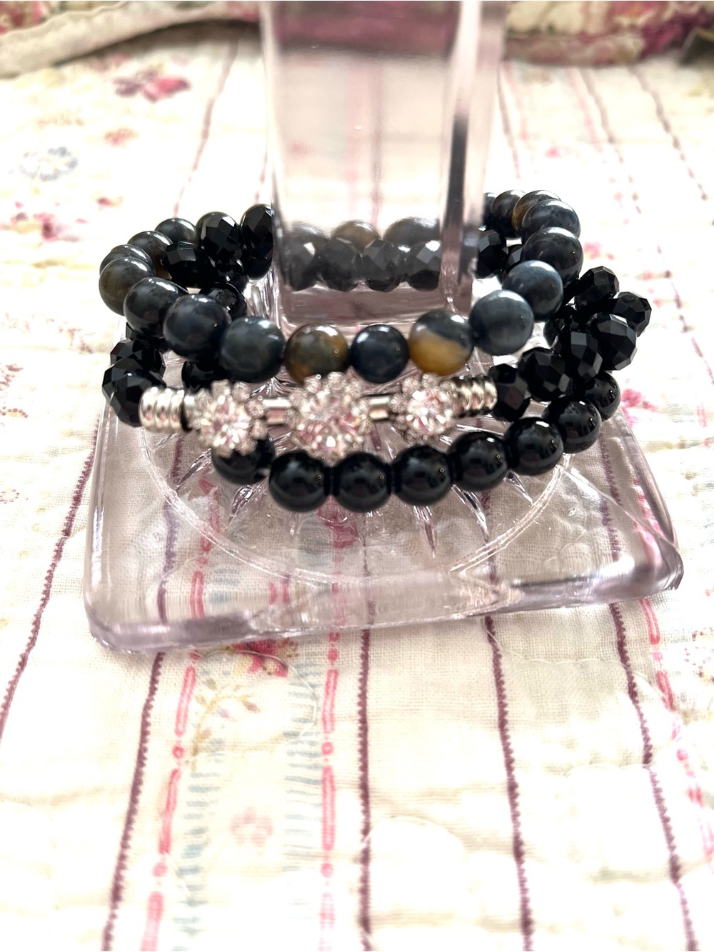 3 Beaded Stretch Bracelet Set